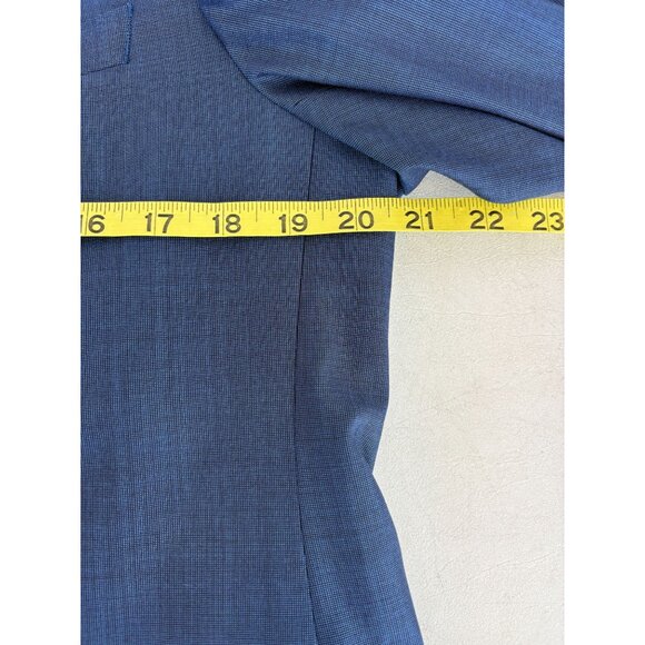 Hugo Boss Blue Silk-Wool Blazer Jacket, Men's - Picture 7 of 8